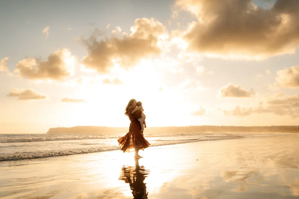 Beach family photography session in San Diego