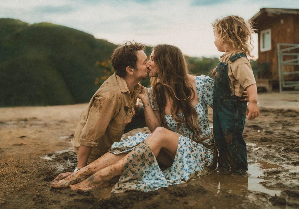 Creative family photoshoot in San Diego