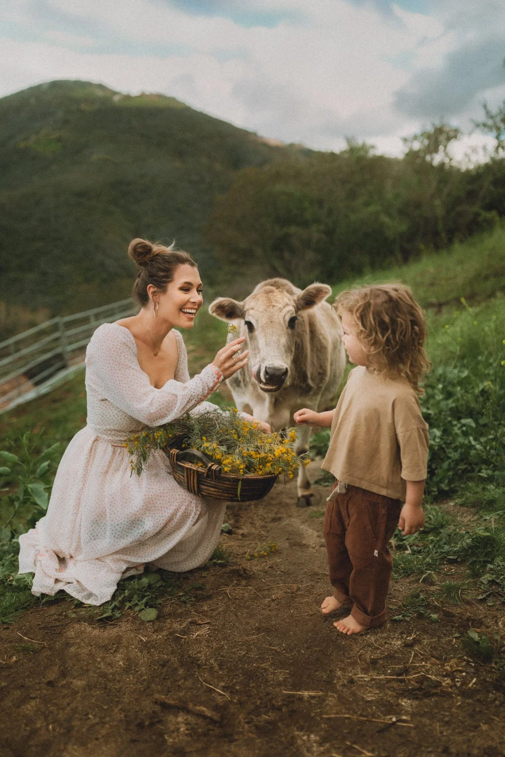 Creative vintage inspired farm photoshoot
