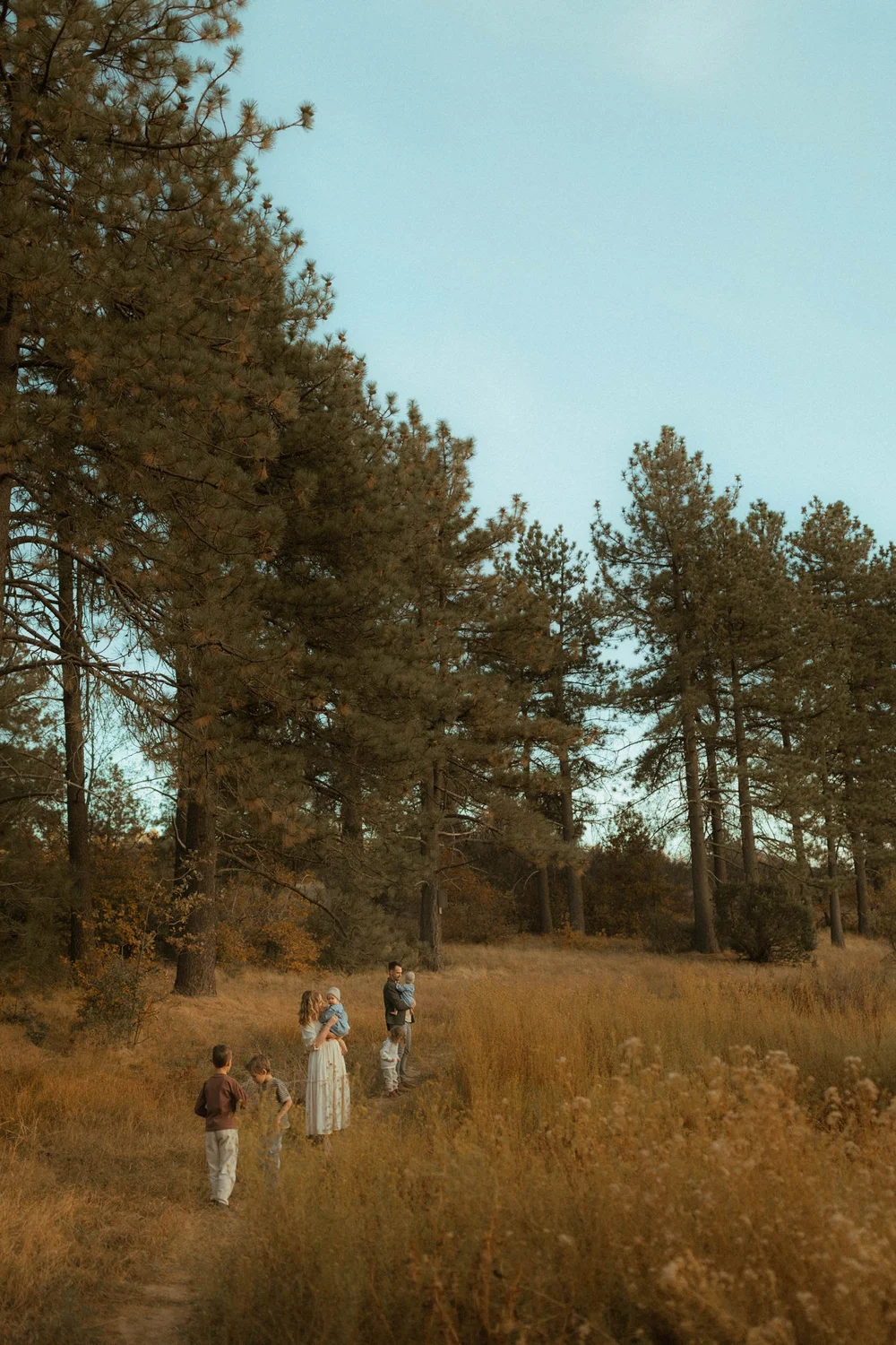 Dreamy family photoshoot at the lake in San Diego